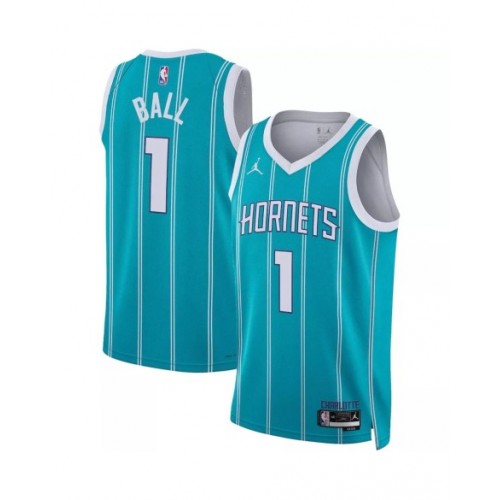 Camiseta de hombre LaMelo Ball #1 de los Charlotte Hornets, edición Icon, color verde, 22/23