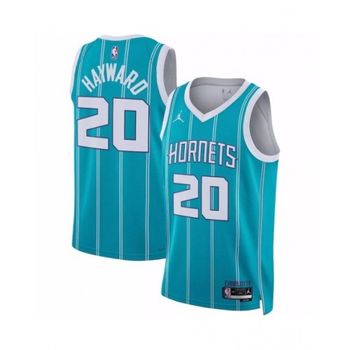 Camiseta de hombre de los Charlotte Hornets Gordon Hayward #20, verde 22/23, Swingman - Edición Icon