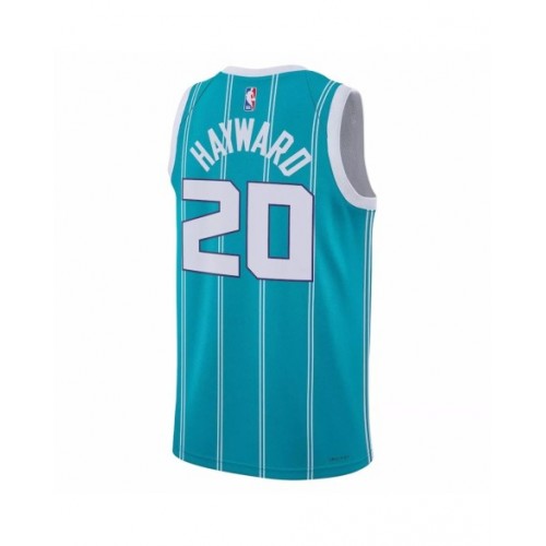 Camiseta de hombre de los Charlotte Hornets Gordon Hayward #20, verde 22/23, Swingman - Edición Icon