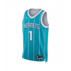 Camiseta de hombre LaMelo Ball #1 de los Charlotte Hornets, edición Icon, color verde, 22/23