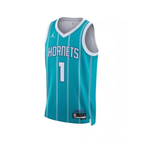 Camiseta de hombre LaMelo Ball #1 de los Charlotte Hornets, edición Icon, color verde, 22/23