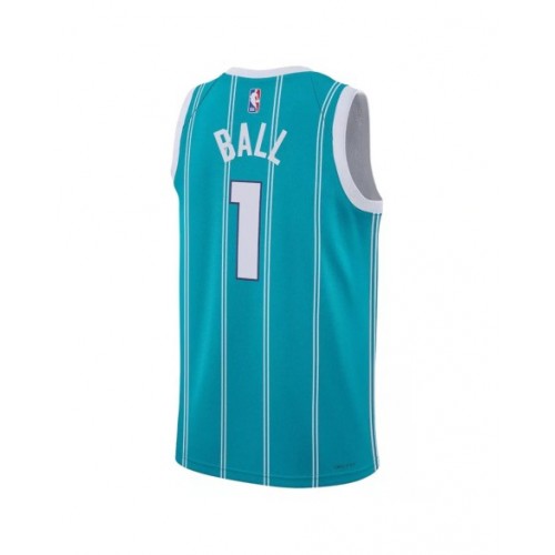 Camiseta de hombre LaMelo Ball #1 de los Charlotte Hornets, edición Icon, color verde, 22/23