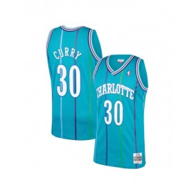 Camiseta de la NBA Dell Curry #30 de los Charlotte Hornets para hombre Mitchell & Ness 1992/93 Swingman