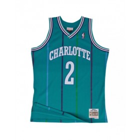 Camiseta de hombre Mitchell & Ness Hardwood Classics Swingman 1992-93 de Larry Johnson #2 de los Charlotte Hornets