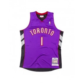 Camiseta de hombre Tracy McGrady #1 de los Toronto Raptors de Mitchell & Ness, color morado, 99-00, Hardwood Classics