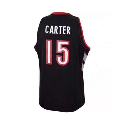 Camiseta de hombre de la Hardwood Classics de Mitchell & Ness, número 15 de Vince Carter de los Toronto Raptors, color morado, 99-00