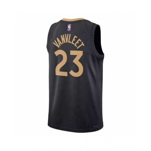 Camiseta Nike negra Fred VanVleet #23 de los Toronto Raptors 2022/23 Swingman para hombre - Edición City