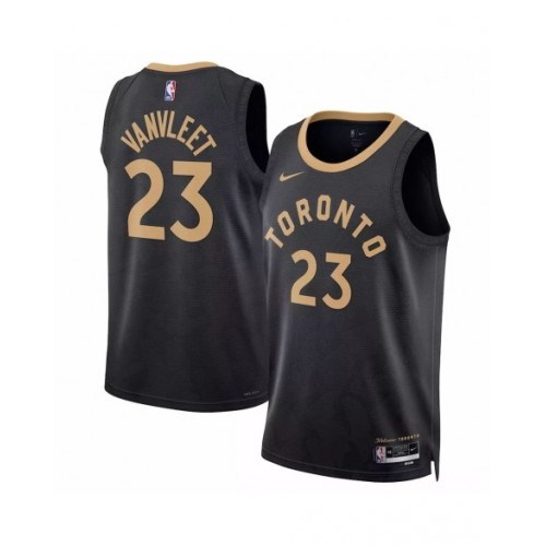 Camiseta Nike negra Fred VanVleet #23 de los Toronto Raptors 2022/23 Swingman para hombre - Edición City