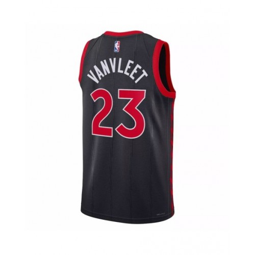 Camiseta Jordan Brand Fred VanVleet #23 de los Toronto Raptors para hombre, color negro, 2022/23, Swingman, edición Statement