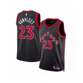 Camiseta Jordan Brand Fred VanVleet #23 de los Toronto Raptors para hombre, color negro, 2022/23, Swingman, edición Statement