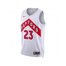 Camiseta de hombre de los Toronto Raptors Fred VanVleet #23 Swingman 2022 en color blanco - Edición de la asociación