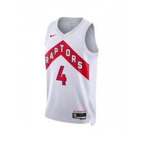 Camiseta Nike Scottie Barnes #4 de los Toronto Raptors 2022/23 Swingman para hombre, edición de la asociación, color blanco