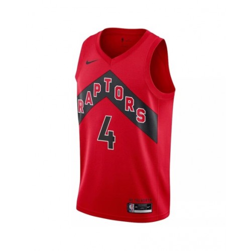 Camiseta Swingman Scottie Barnes #4 de los Toronto Raptors para hombre, edición Icon, color rojo 2022/23