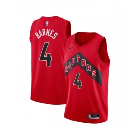 Camiseta Swingman Scottie Barnes #4 de los Toronto Raptors para hombre, edición Icon, color rojo 2022/23