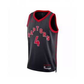 Camiseta de hombre Scottie Barnes #4 Jordan Brand de los Toronto Raptors 2022/23 Swingman negra - Edición Statement