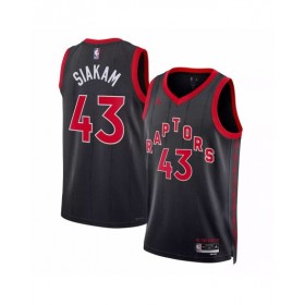 Camiseta de hombre Jordan Brand Swingman Pascal Siakam #43 de los Toronto Raptors 2022/23 en color negro - Edición Statement