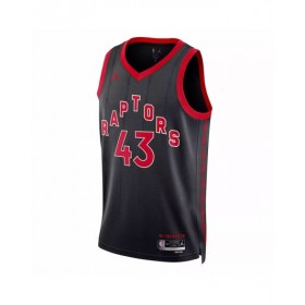 Camiseta de hombre Jordan Brand Swingman Pascal Siakam #43 de los Toronto Raptors 2022/23 en color negro - Edición Statement