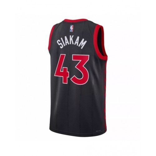 Camiseta de hombre Jordan Brand Swingman Pascal Siakam #43 de los Toronto Raptors 2022/23 en color negro - Edición Statement