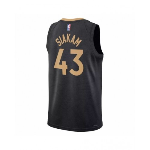 Camiseta Toronto Raptors Pascal Siakam #43 Nike negra 2022/23 Swingman para hombre - City Edition