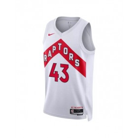 Camiseta Toronto Raptors Pascal Siakam #43 blanca 2022/23 Swingman para hombre - Edición Asociación