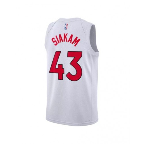 Camiseta Toronto Raptors Pascal Siakam #43 blanca 2022/23 Swingman para hombre - Edición Asociación