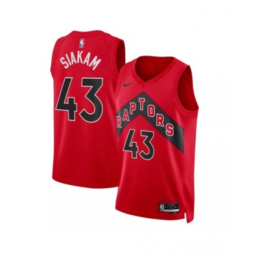 Camiseta Swingman Toronto Raptors Pascal Siakam #43 roja 2022/23 para hombre - Edición Icon