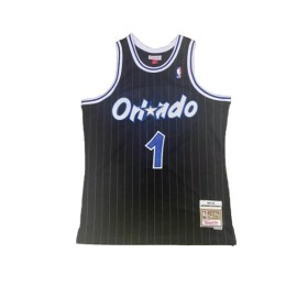 Camiseta de la NBA para hombre Mitchell & Ness Hardaway #1 de Orlando Magic, color negro, 1994/95, Swingman