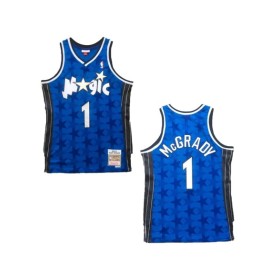 Camiseta de la NBA para hombre de Mitchell & Ness McGrady #1 de Orlando Magic, azul 2000/01, Swingman