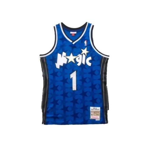 Camiseta de la NBA para hombre de Mitchell & Ness McGrady #1 de Orlando Magic, azul 2000/01, Swingman