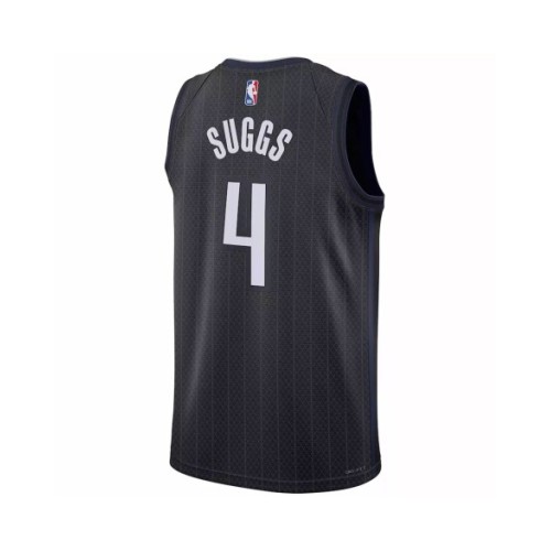 Camiseta Nike negra Jalen Suggs #4 2022/23 Swingman de Orlando Magic para hombre - Edición City