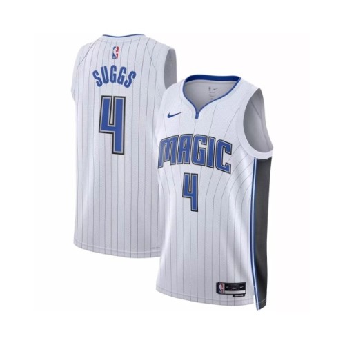 Camiseta de la NBA Nike Jalen Suggs #4 2022/23 Swingman de Orlando Magic para hombre - Edición de la asociación