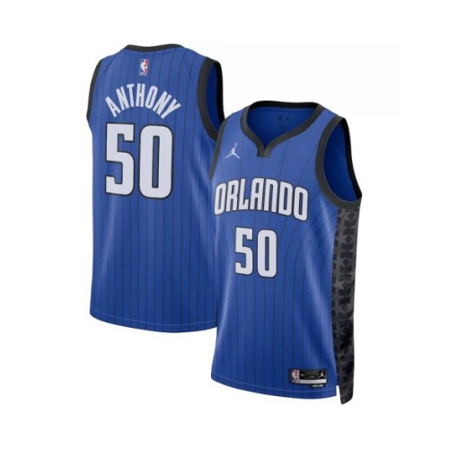 Camiseta de hombre Jordan Brand Cole Anthony #50 de Orlando Magic Swingman azul 2022/23 - Edición Statement