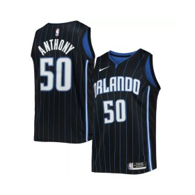 Camiseta de la NBA para hombre Cole Anthony #50 de Orlando Magic, edición Icon, color negro, talla 22/23