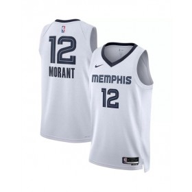 Camiseta Nike Swingman Ja Morant #12 de los Memphis Grizzlies para hombre, edición de la asociación, color blanco 2022/23