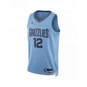 Camiseta de hombre Jordan Brand Ja Morant #12 de Memphis Grizzlies en azul claro 2022/23 Swingman - Edición Statement