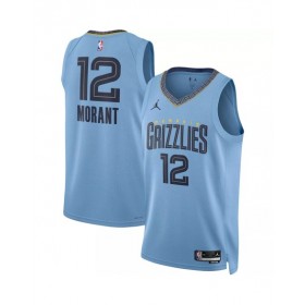 Camiseta de hombre Jordan Brand Ja Morant #12 de Memphis Grizzlies en azul claro 2022/23 Swingman - Edición Statement