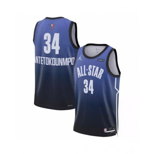 Camiseta azul de la NBA All-Star Game 2023 Swingman de Giannis Antetokounmpo de Jordan Brand para hombre