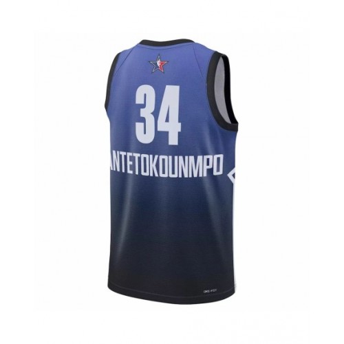 Camiseta azul de la NBA All-Star Game 2023 Swingman de Giannis Antetokounmpo de Jordan Brand para hombre