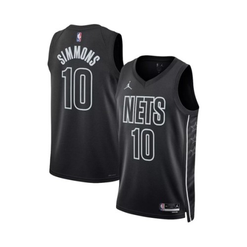 Camiseta de hombre Brooklyn Nets Ben Simmons #10 Swingman negra 2022/23