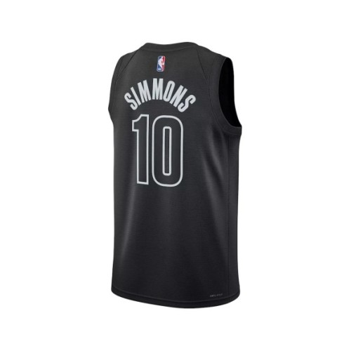 Camiseta de hombre Brooklyn Nets Ben Simmons #10 Swingman negra 2022/23