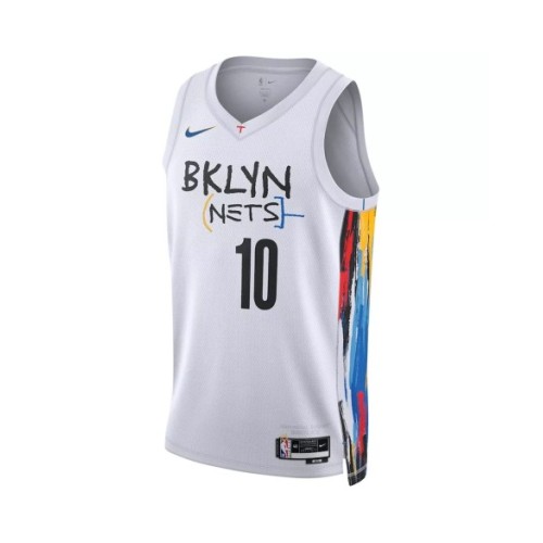 Camiseta de hombre Brooklyn Nets Ben Simmons #10 Swingman blanca 2022/23 - Edición City