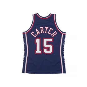 Camiseta de hombre New Jersey Nets Vince Carter #15 Mitchell & Ness Hardwood Classics Swingman blanca 06-07