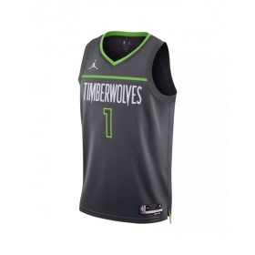 Camiseta de hombre Jordan Brand Anthony Edwards #1 de Minnesota Timberwolves 2022/23 Swingman gris - Edición Statement