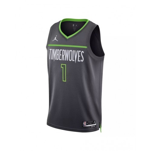 Camiseta de hombre Jordan Brand Anthony Edwards #1 de Minnesota Timberwolves 2022/23 Swingman gris - Edición Statement