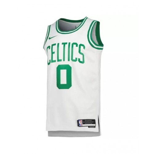 Camiseta Nike Swingman Jayson Tatum #0 de los Boston Celtics para hombre, edición de la asociación, color blanco 2022/23