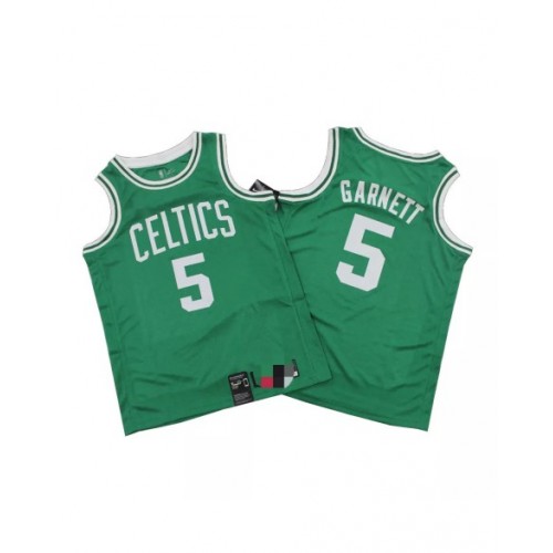 Camiseta de hombre Kevin Garnett #5 Swingman verde de los Boston Celtics - Edición Icon