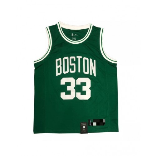 Camiseta de hombre Boston Celtics Bird #33 verde 2020/21 Swingman - Edición Icon