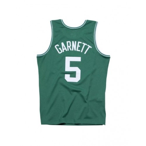 Camiseta de hombre Boston Celtics Kevin Garnet #5 Mitchell & Ness verde Hardwood Classics Swingman 2007-08