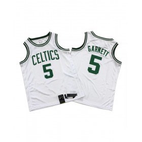 Camiseta de hombre de los Boston Celtics Kevin Garnett #5 Swingman blanca - Edición Icon