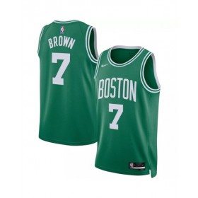 Camiseta Nike Kelly Green Swingman 2022/23 de los Boston Celtics Jaylen Brown #7 para hombre - Edición Icon